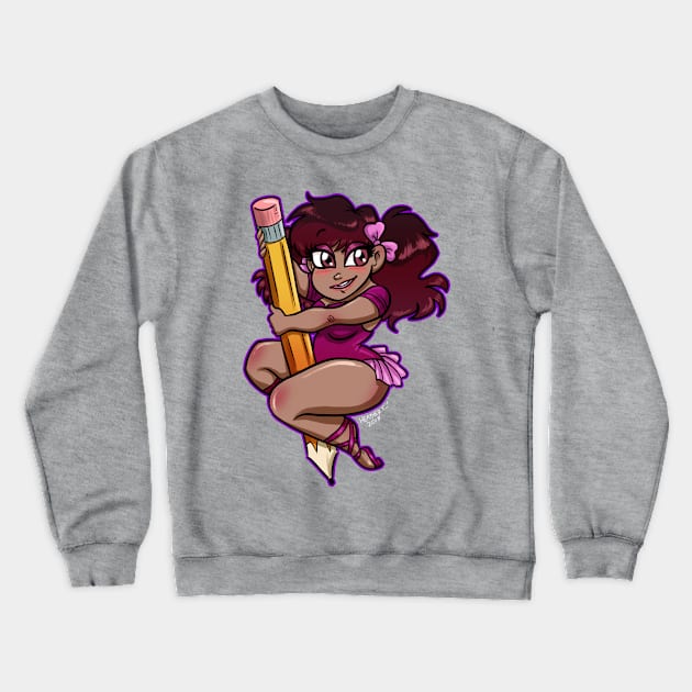 Ballerina Artist Crewneck Sweatshirt by hrfarrington